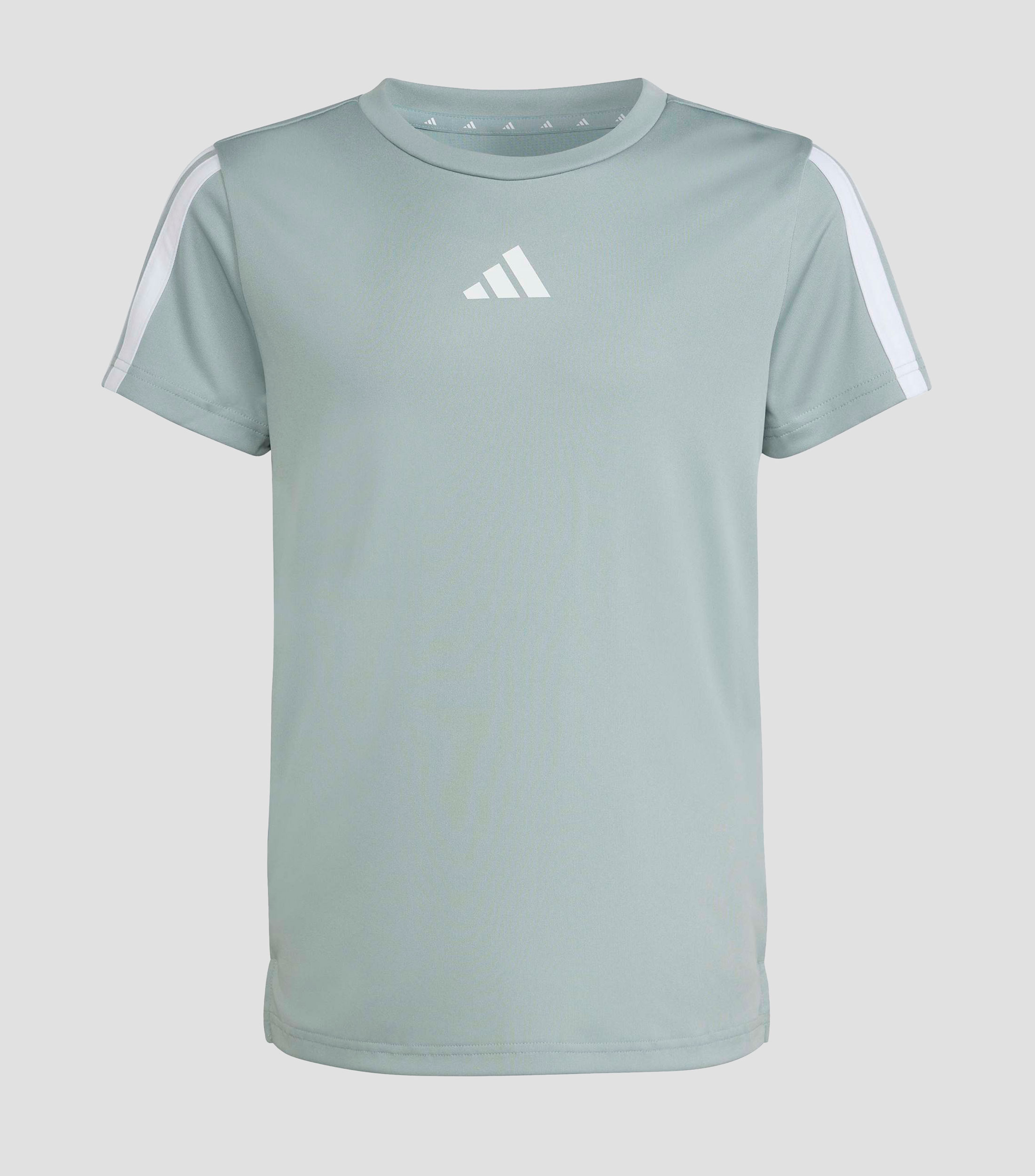Playera cuello redondo manga corta Train Essentials 3-Stripes estampada Niña